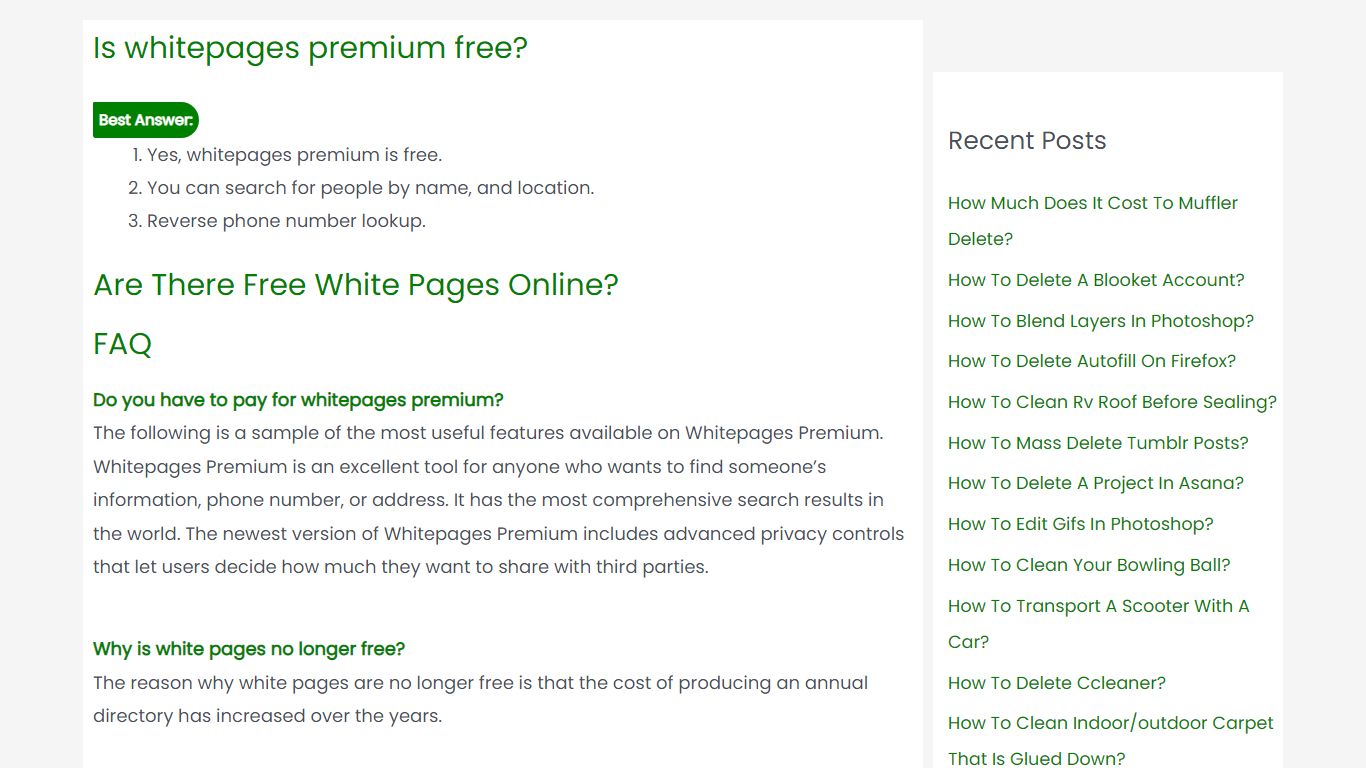 Is whitepages premium free? [Solved] 2022 - How To's Guru