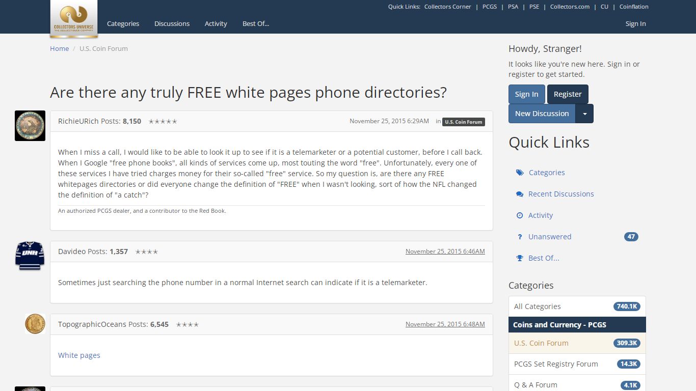 Are there any truly FREE white pages phone directories?